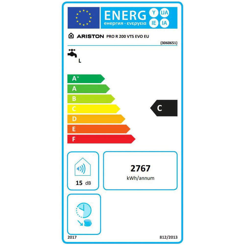 Boiler electric ARISTON Pro R Thermo Evo, 200l, 2000W, alb