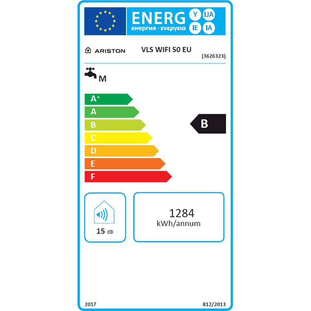 Boiler electric ARISTON Velis, Wi-Fi, 50l, 2 x 1500W, gri metalic