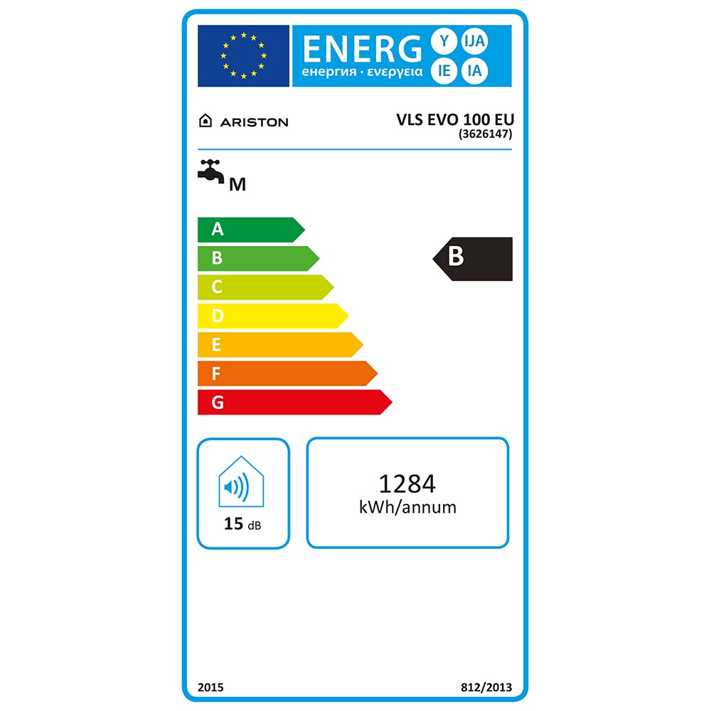 Boiler electric ARISTON Velis Evo, 100l, 2 x 1500W, alb