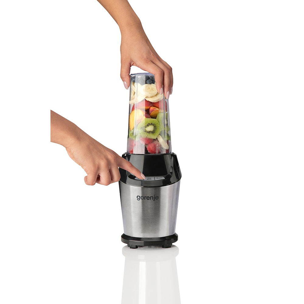 Blender GORENJE BN1000BK, 0.75l, 1000W, 2 trepte viteza, argintiu-negru