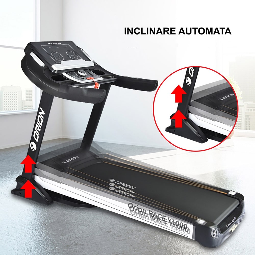 Banda de alergat ORION RACE Y1000, Viteza maxima 20km/h, Greutate suportata 150 kg