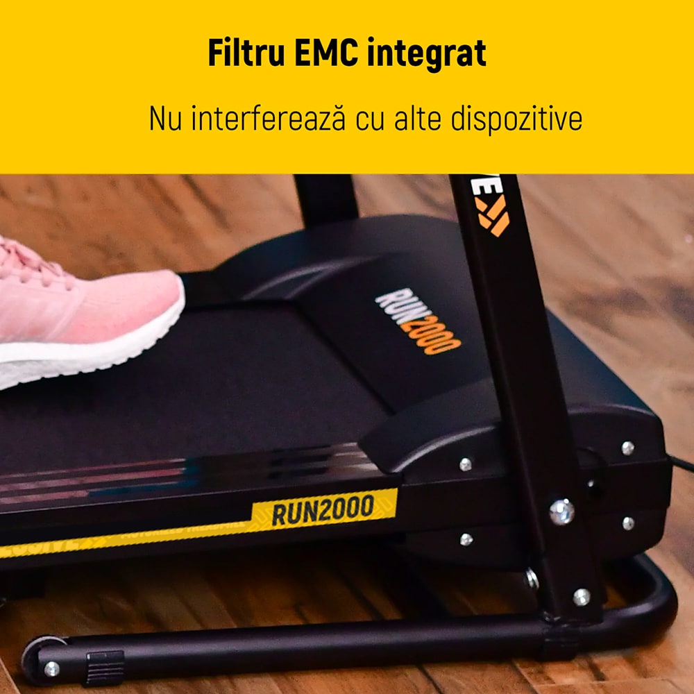 Banda de alergat PROGRESSIVE Run2000, viteza maxima 10km/h, greutate maxima 110kg