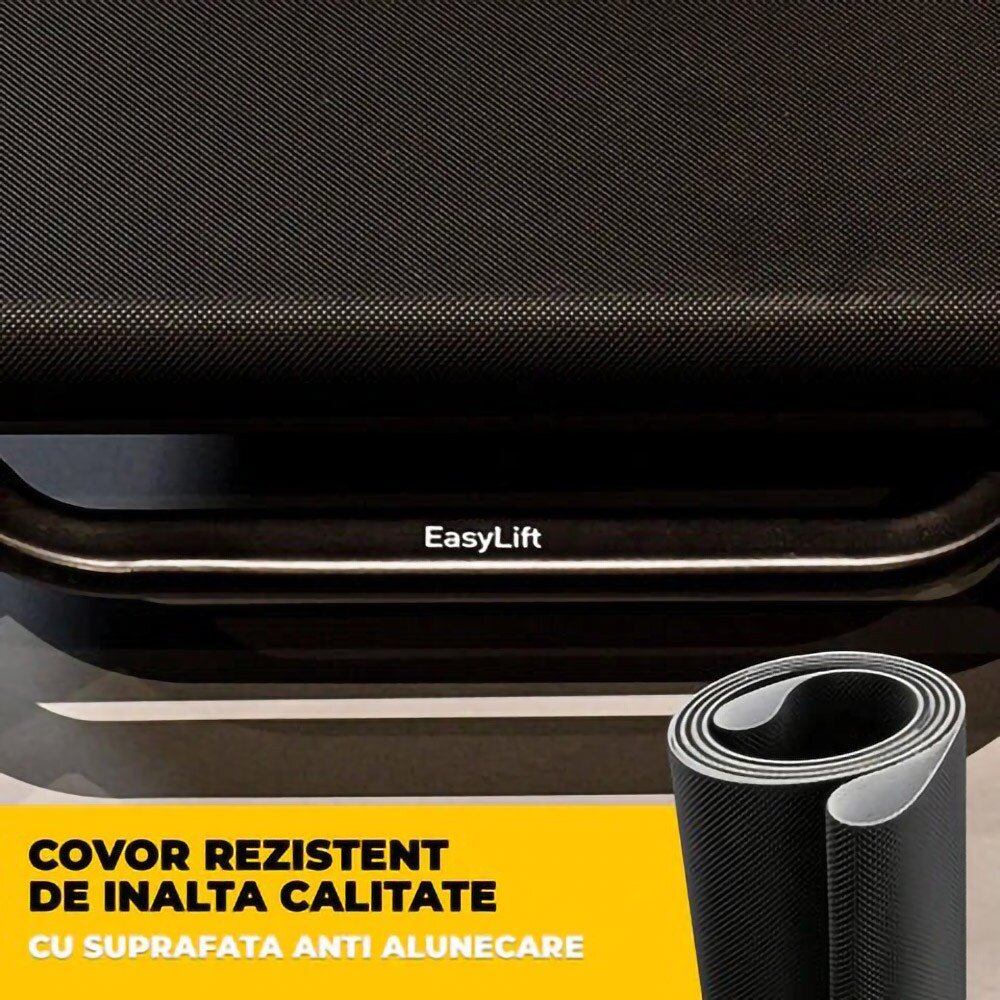 Banda de alergat PROGRESSIVE Run3500, viteza maxima 18 km/h, greutate suportata 130 kg, gri-negru