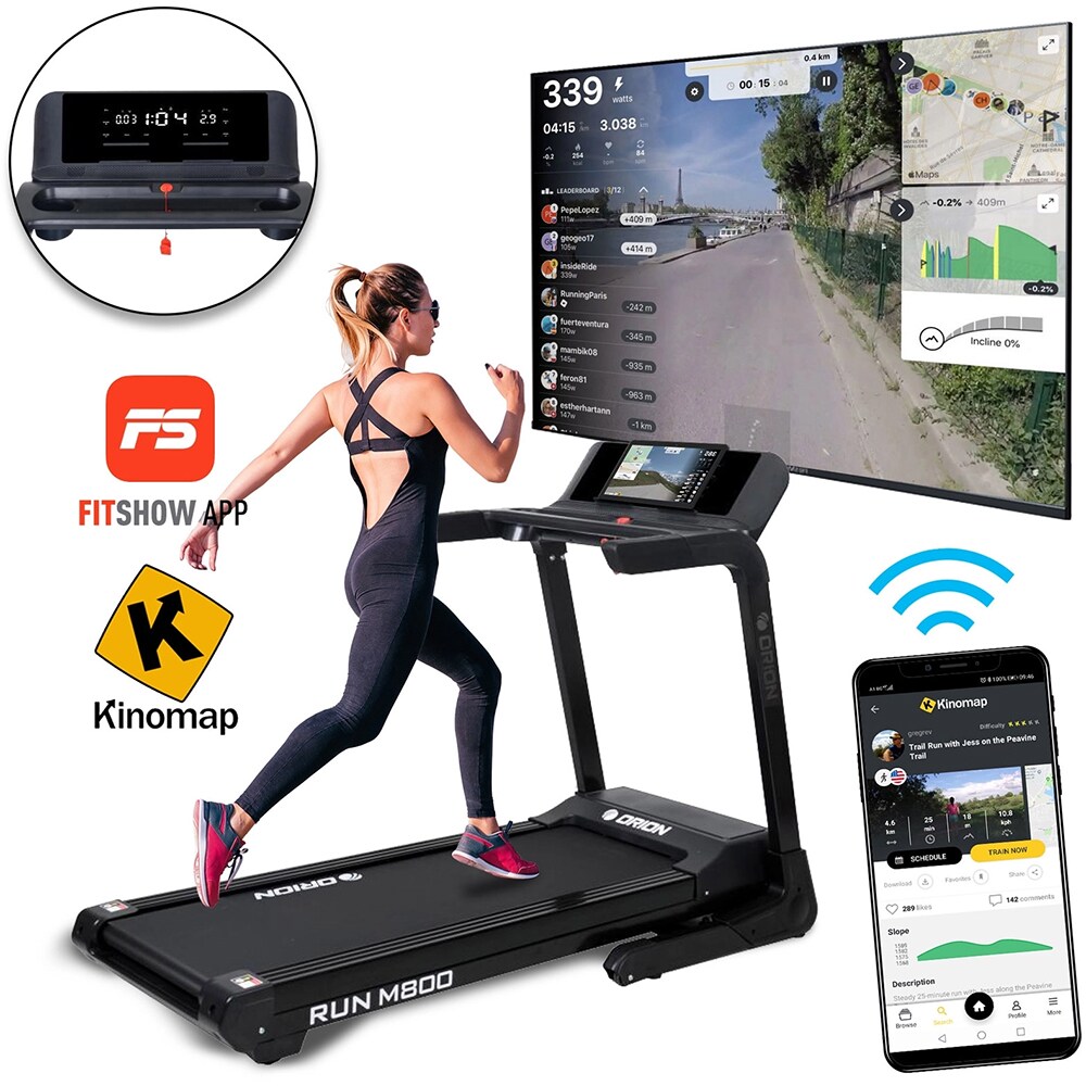 Banda de alergat ORION Run M800, viteza maxima 20km/h, greutate suportata 140kg