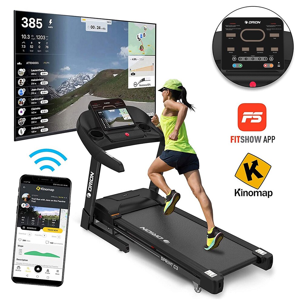 Banda de alergat Orion Sprint C3, viteza maxima 14km/h, greutate maxima 130kg, Inclinare automata