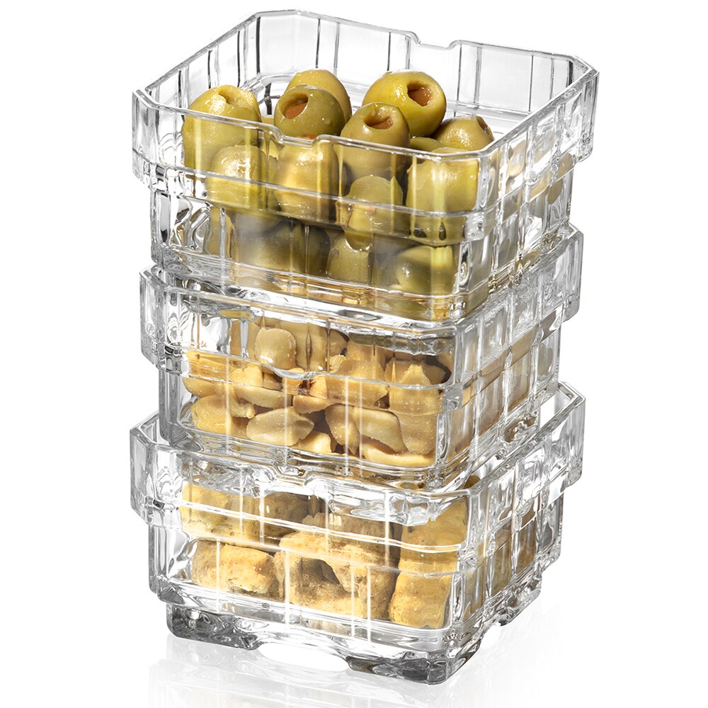 Set boluri pentru aperitiv RCR CRISTALERIA Click Clack Stack, 6 piese, 120ml, sticla