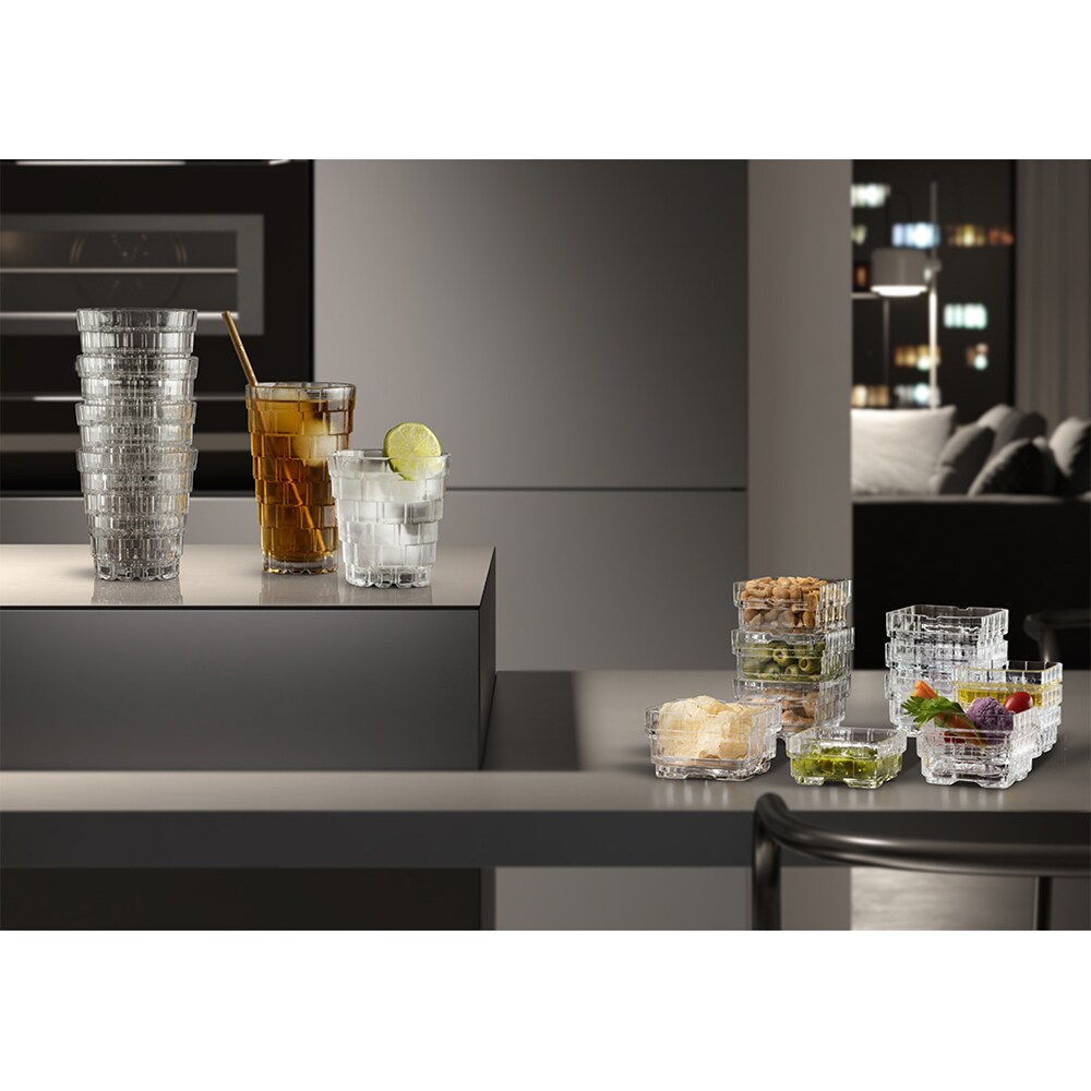 Set boluri pentru aperitiv RCR CRISTALERIA Click Clack Stack, 6 piese, 120ml, sticla