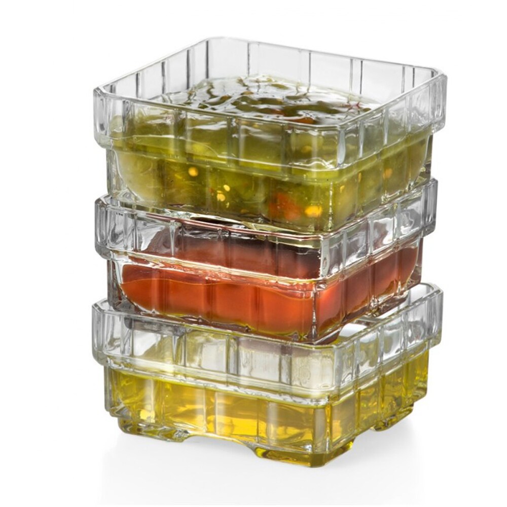 Set boluri pentru aperitiv RCR CRISTALERIA Click Clack Stack, 6 piese, 120ml, sticla