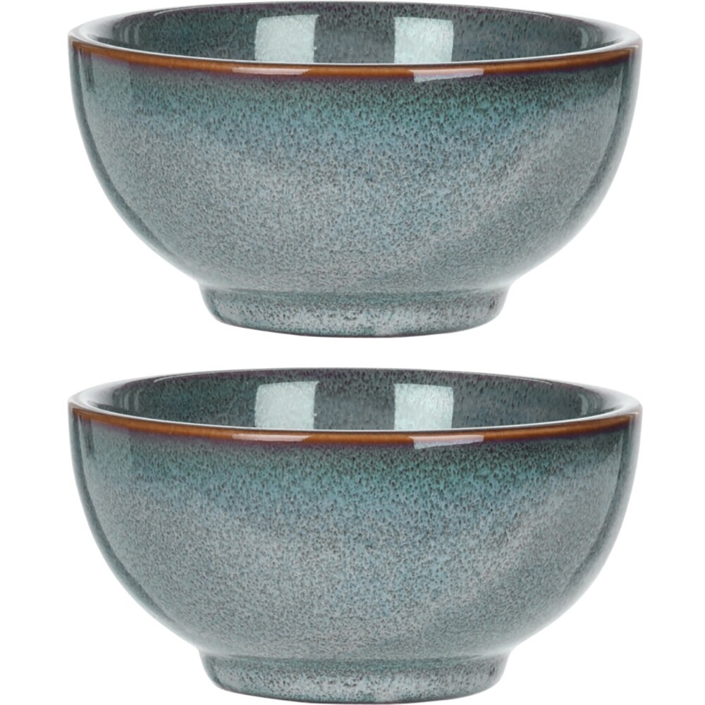 Set boluri EXCELLENT HOUSEWARE Q94000050, 2 piese, 0.32l, ceramica, albastru