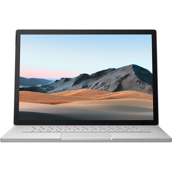 Laptop 2 in 1 MICROSOFT Surface Book 3, Intel Core i7-1065G7 pana la 3.9GHz, 15" Touch, 32GB, SSD 512GB, NVIDIA GeForce GTX 1660 Ti Max-Q Design 6GB, Windows 10 Home, platinum