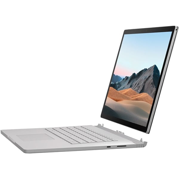 Laptop 2 in 1 MICROSOFT Surface Book 3, Intel Core i7-1065G7 pana la 3.9GHz, 15" Touch, 32GB, SSD 512GB, NVIDIA GeForce GTX 1660 Ti Max-Q Design 6GB, Windows 10 Home, platinum