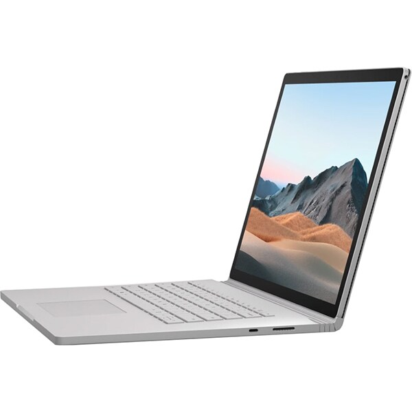 Laptop 2 in 1 MICROSOFT Surface Book 3, Intel Core i7-1065G7 pana la 3.9GHz, 15" Touch, 32GB, SSD 512GB, NVIDIA GeForce GTX 1660 Ti Max-Q Design 6GB, Windows 10 Home, platinum