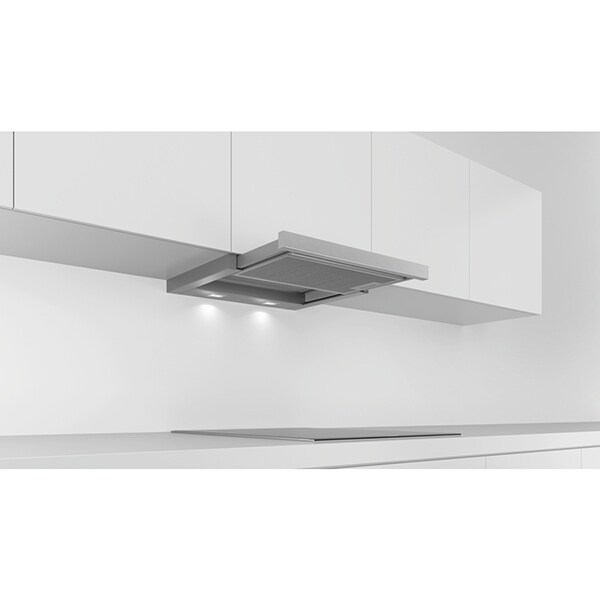 Hota incorporabila telescopica BOSCH DFS067A50, 2 motoare, 740 m3/h, L 60 cm, argintiu