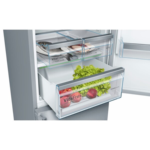 Combina frigorifica BOSCH KGN39AI35, No Frost, 366 l, H 203 cm, Clasa A++, inox