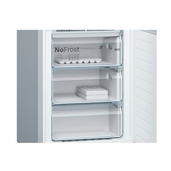 Combina frigorifica BOSCH KGN39AI35, No Frost, 366 l, H 203 cm, Clasa A++, inox