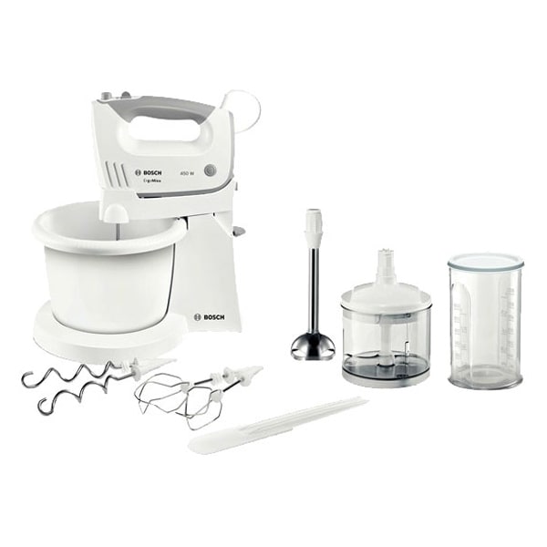 Mixer cu bol BOSCH MFQ36490, 450W, 5 trepte viteza, alb