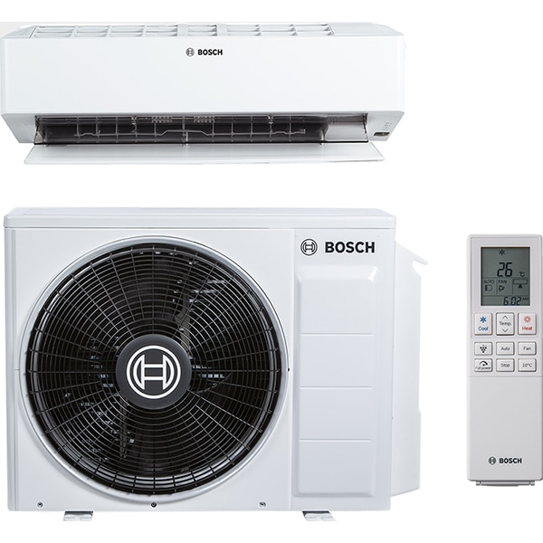 Aer conditionat BOSCH Climate 6000i, 12000 BTU, A++/A++, Functie Incalzire, Inverter, Wi-Fi, Plasmacluster, alb