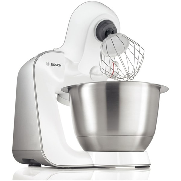 Robot de bucatarie BOSCH Styline MUM54251, vas 3.9l, blender 1.25l, 900W, 7 trepte viteza, alb-argintiu