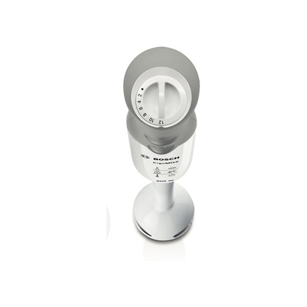 Mixer vertical BOSCH ErgoMixx MSM66050, 0.6l, 600W, 12 trepte viteza, alb-gri