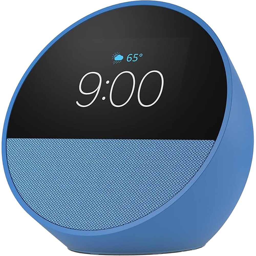 Boxa inteligenta AMAZON Echo Spot (2024), Control Voce Alexa, Bluetooth, Wi-Fi, albastru