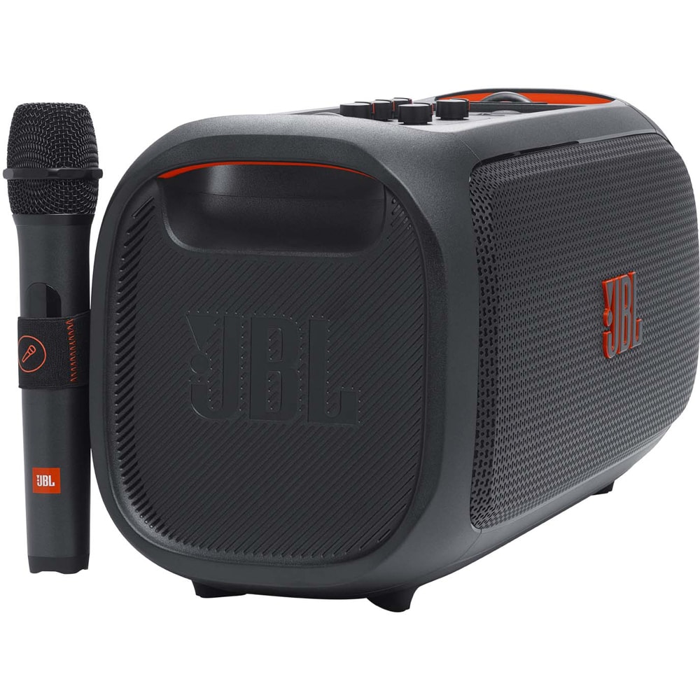 Boxa portabila JBL PartyBox On-The-Go Essential, 100W, Bluetooth, Waterproof, Microfon wireless, negru
