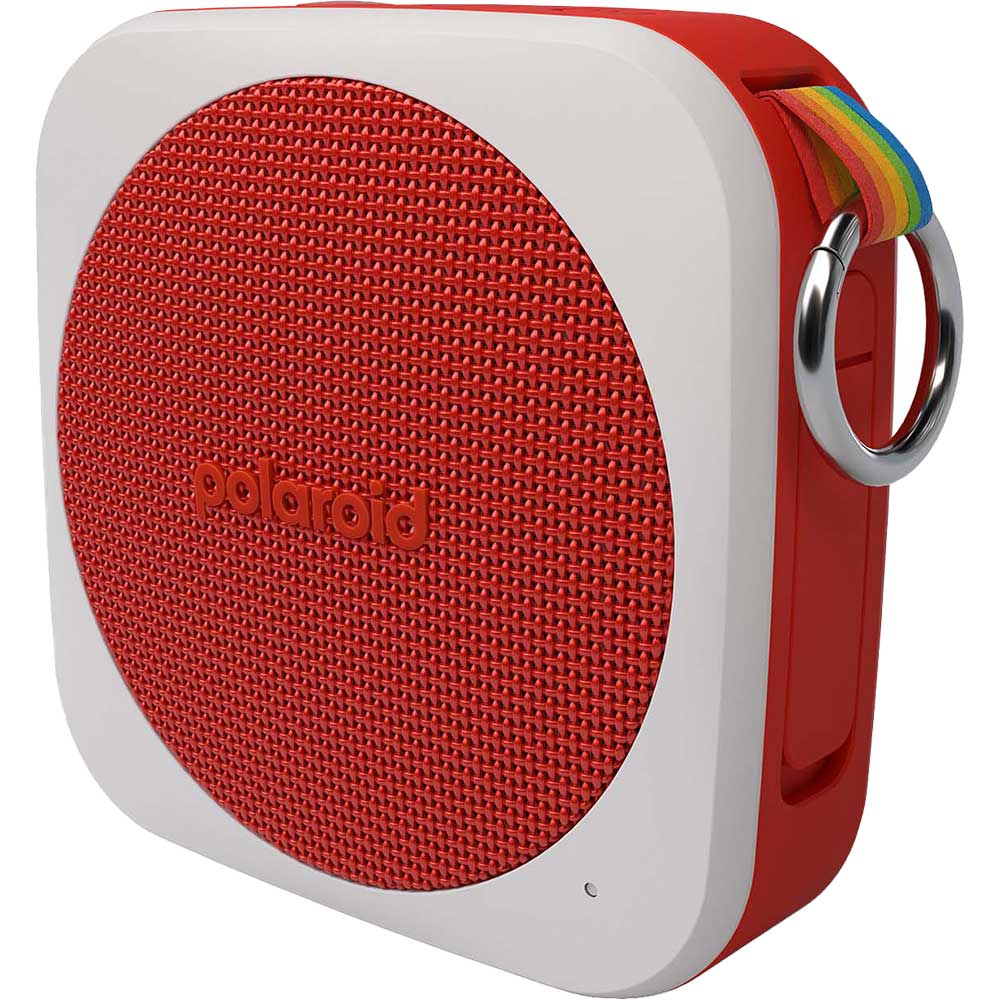 Boxa portabila POLAROID P1, Bluetooth, IPX5, rosu-alb