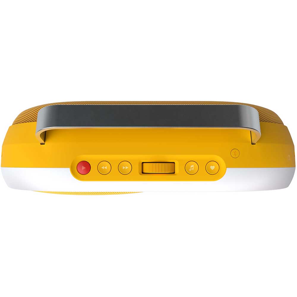 Boxa portabila POLAROID P4, 60W, Bluetooth, galben-alb