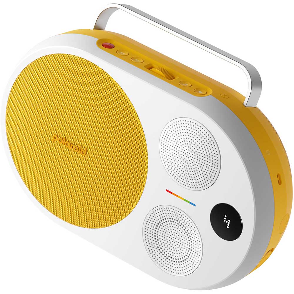 Boxa portabila POLAROID P4, 60W, Bluetooth, galben-alb