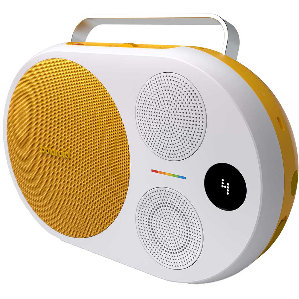Boxa portabila POLAROID P4, 60W, Bluetooth, galben-alb
