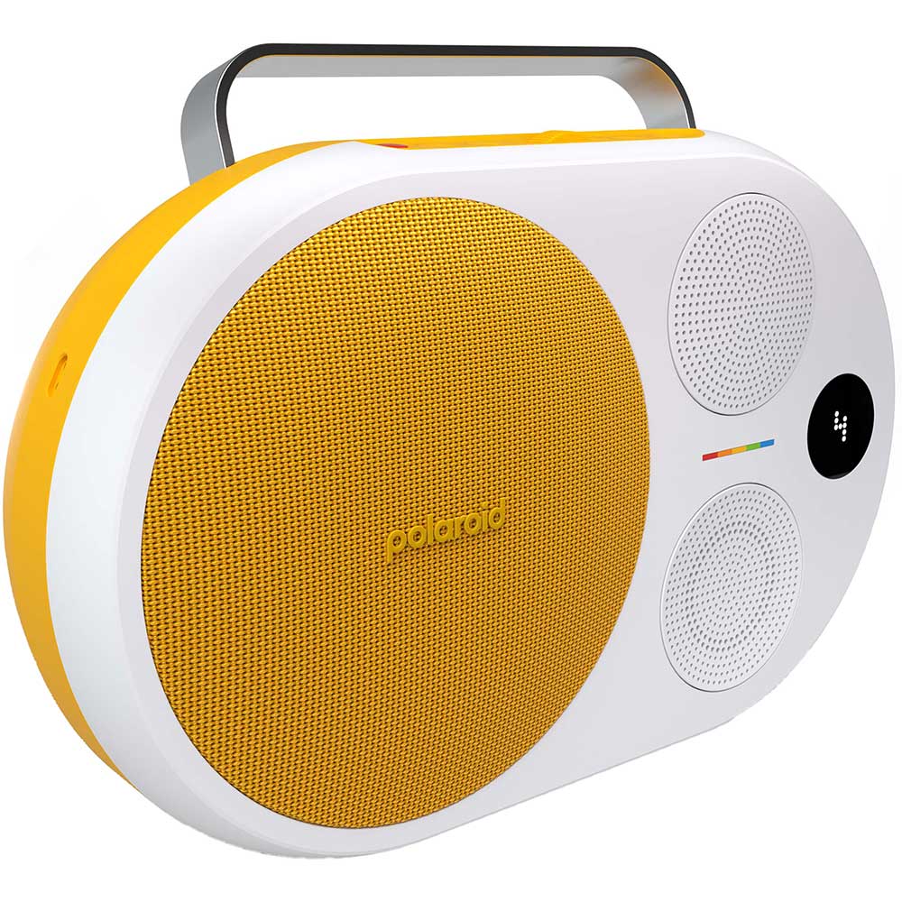 Boxa portabila POLAROID P4, 60W, Bluetooth, galben-alb