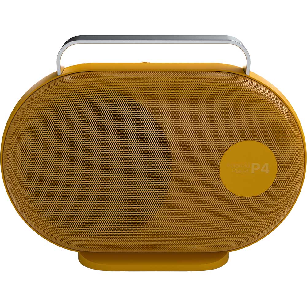 Boxa portabila POLAROID P4, 60W, Bluetooth, galben-alb