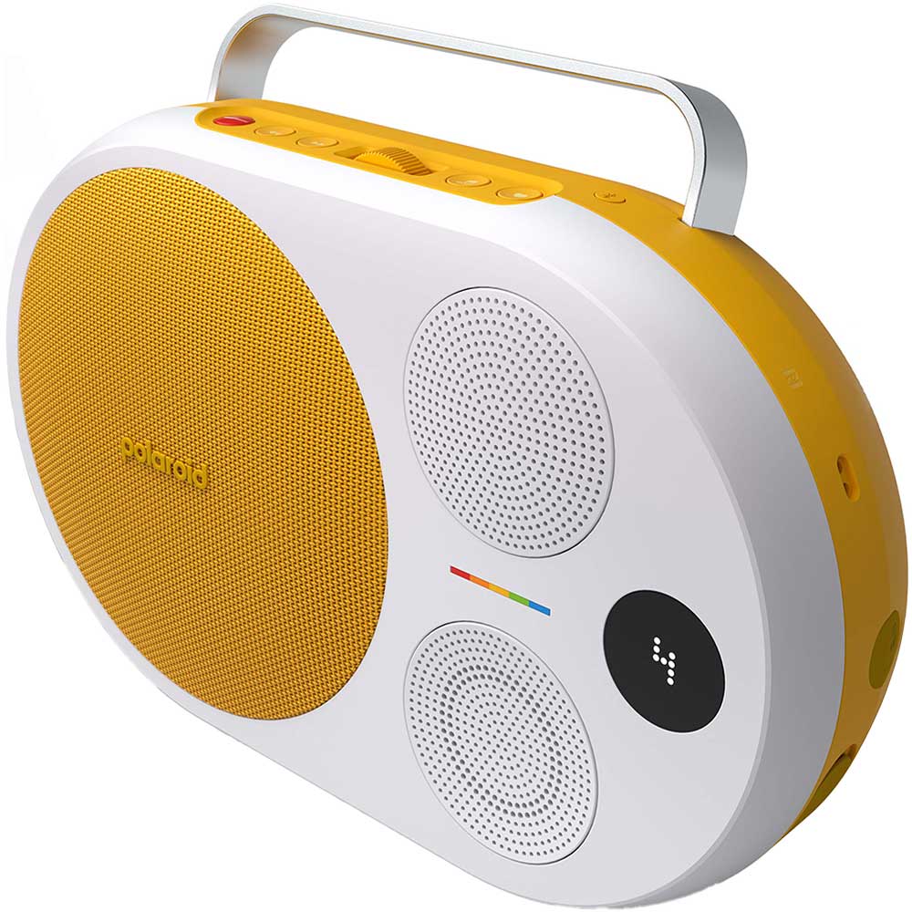 Boxa portabila POLAROID P4, 60W, Bluetooth, galben-alb