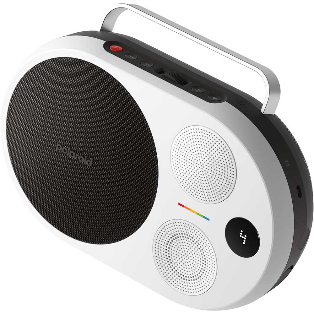 Boxa portabila POLAROID P4, 60W, Bluetooth, negru-alb
