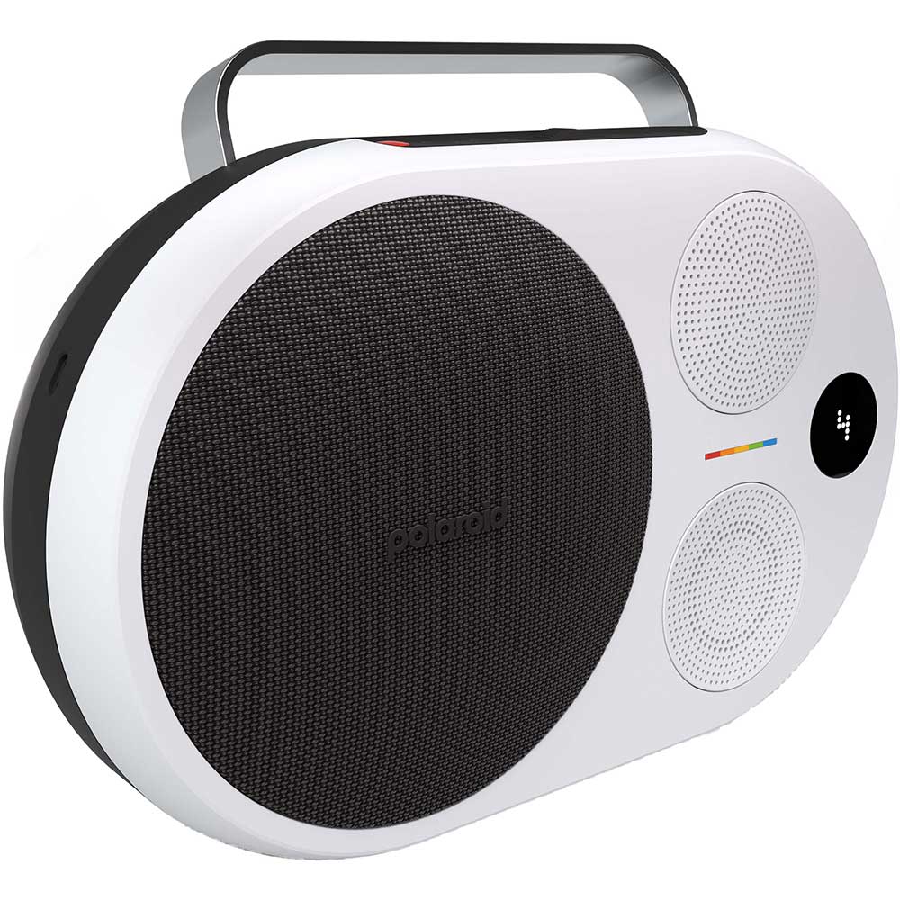 Boxa portabila POLAROID P4, 60W, Bluetooth, negru-alb