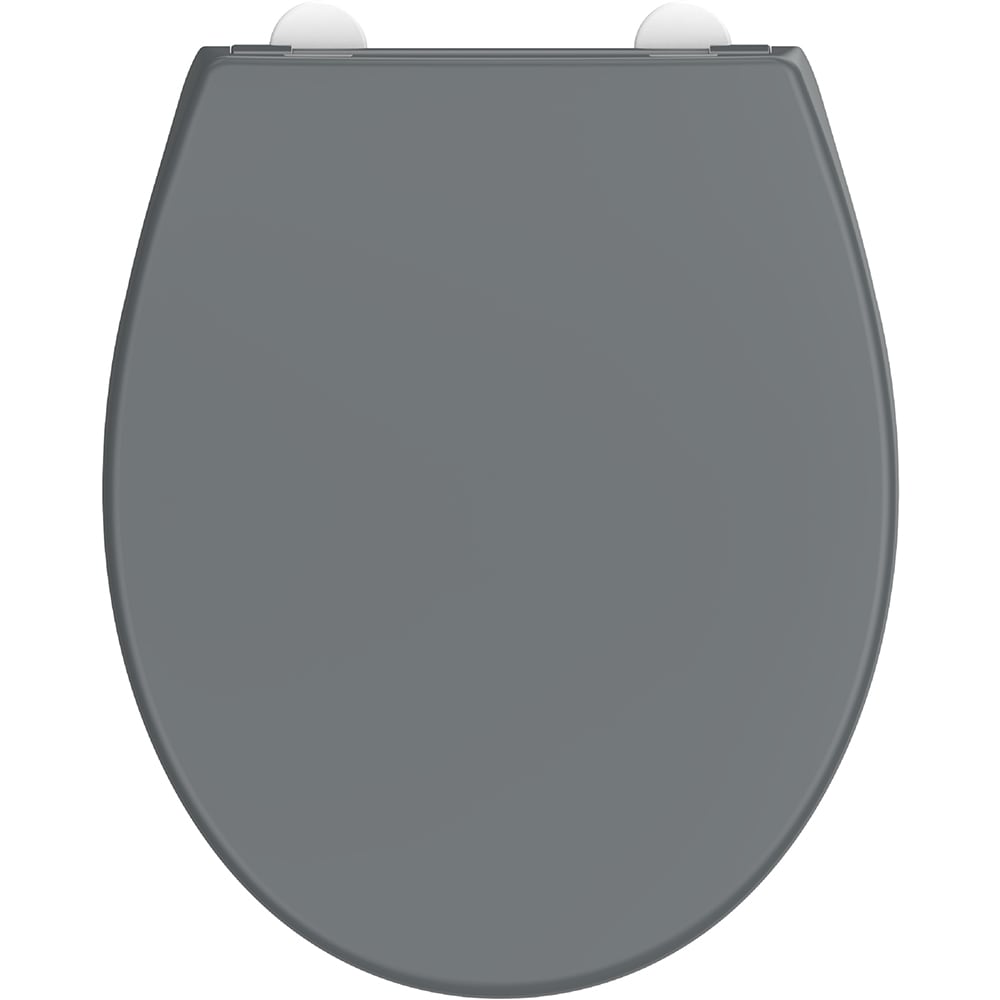 Capac WC COOKE & LEWIS Kouban BP0260NB, inchidere lenta, duroplast, gri