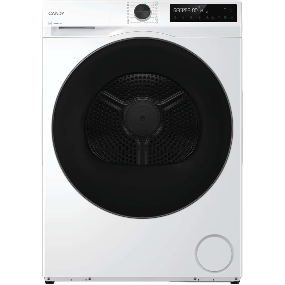 Uscator de rufe CANDY BP 10N2BXCT-S, Pompa de caldura, 10 kg, 16 programe, Clasa D, Wi-Fi, alb
