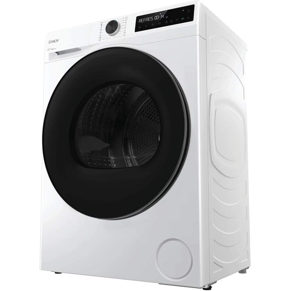 Uscator de rufe CANDY BP 10N2BXCT-S, Pompa de caldura, 10 kg, 16 programe, Clasa D, Wi-Fi, alb