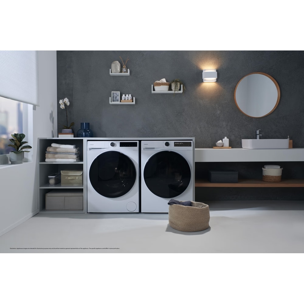 Uscator de rufe CANDY BP 10N2BXCT-S, Pompa de caldura, 10 kg, 16 programe, Clasa D, Wi-Fi, alb