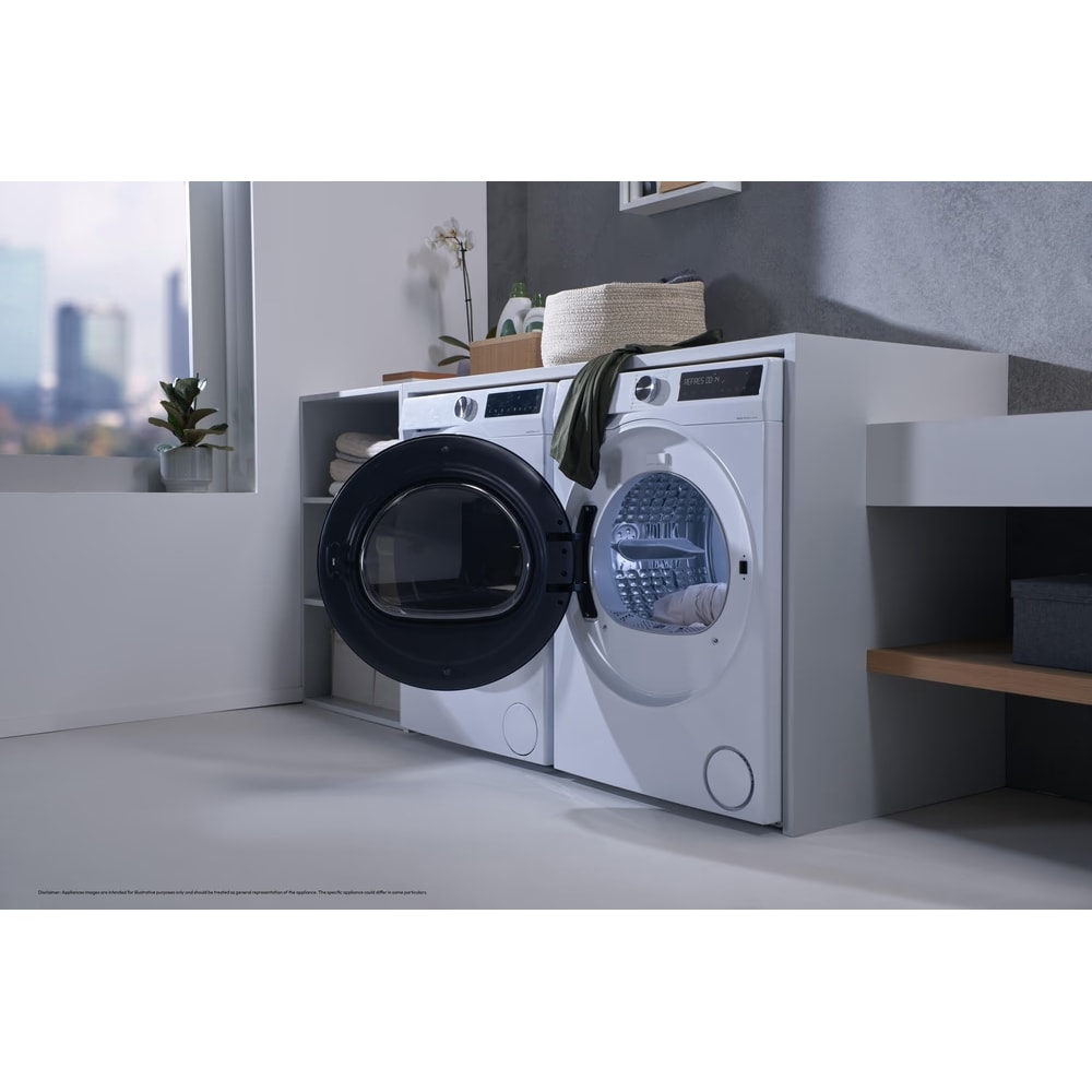 Uscator de rufe CANDY BP 10N2BXCT-S, Pompa de caldura, 10 kg, 16 programe, Clasa D, Wi-Fi, alb