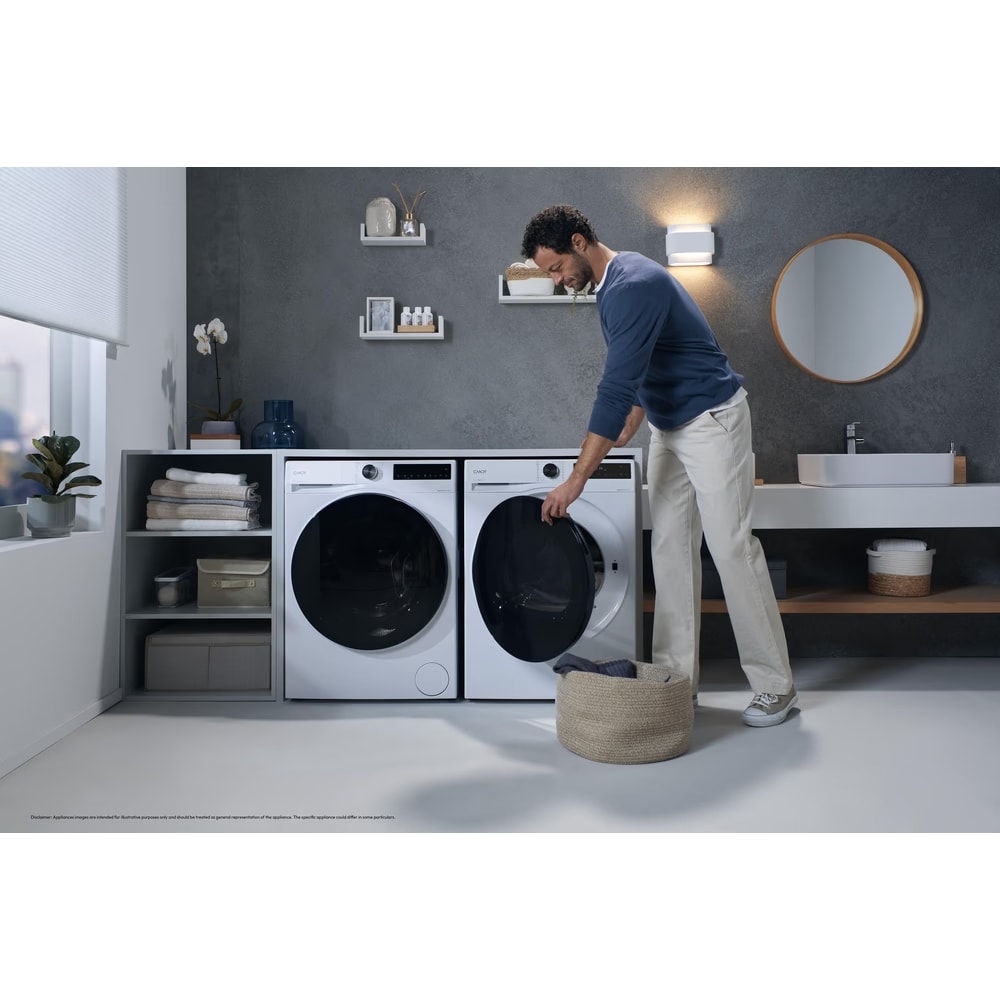 Uscator de rufe CANDY BP 10N2BXCT-S, Pompa de caldura, 10 kg, 16 programe, Clasa D, Wi-Fi, alb