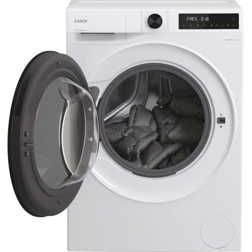 Masina de spalat rufe frontala slim CANDY ProWash 550 BP 48SBL6-S, Steam, 8 kg, 1400rpm, Clasa A, Wi-Fi, alb