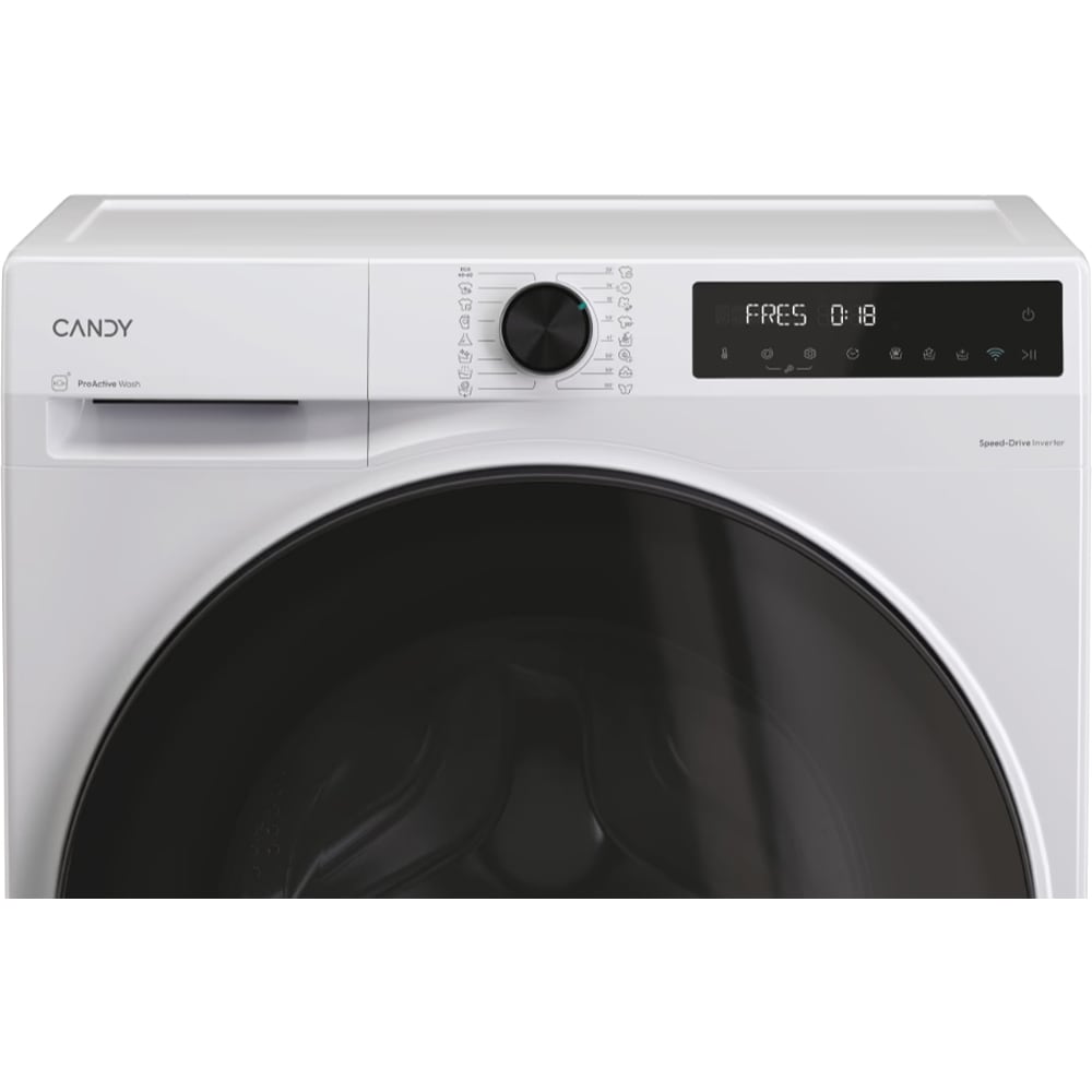 Masina de spalat rufe frontala slim CANDY ProWash 550 BP 48SBL6-S, Steam, 8 kg, 1400rpm, Clasa A, Wi-Fi, alb