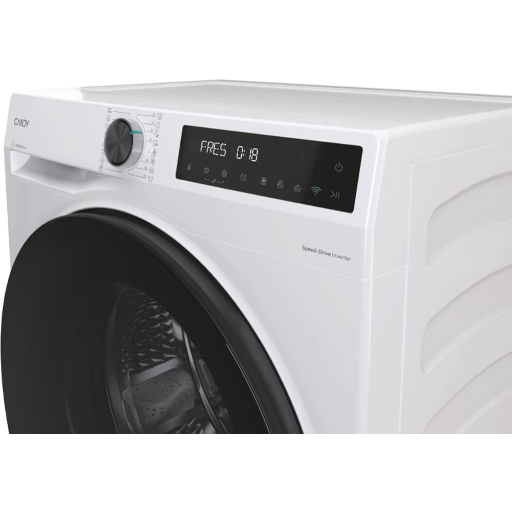 Masina de spalat rufe frontala slim CANDY ProWash 550 BP 48SBL6-S, Steam, 8 kg, 1400rpm, Clasa A, Wi-Fi, alb