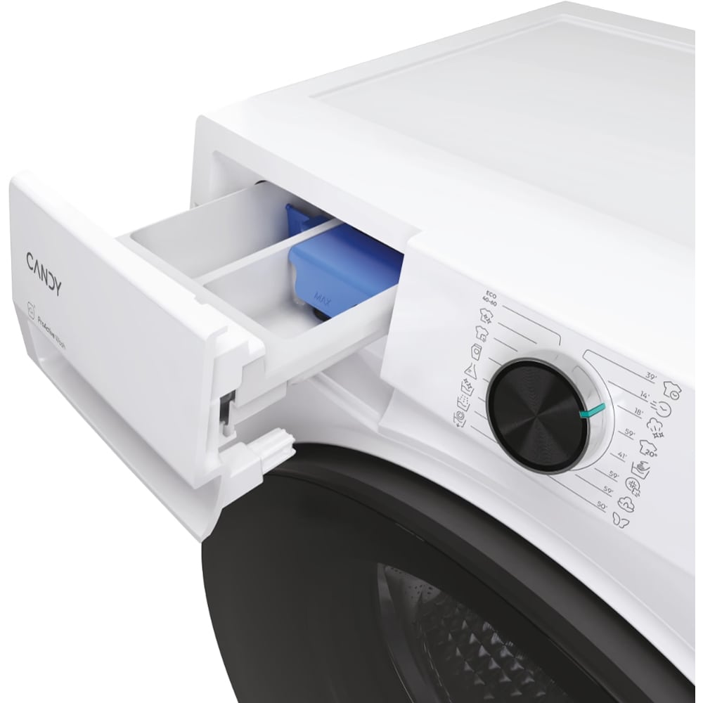 Masina de spalat rufe frontala slim CANDY ProWash 550 BP 48SBL6-S, Steam, 8 kg, 1400rpm, Clasa A, Wi-Fi, alb