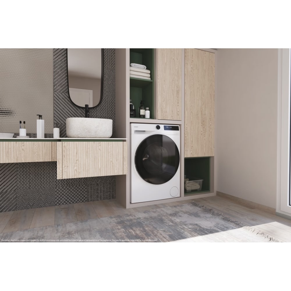 Masina de spalat rufe frontala slim CANDY ProWash 550 BP 48SBL6-S, Steam, 8 kg, 1400rpm, Clasa A, Wi-Fi, alb