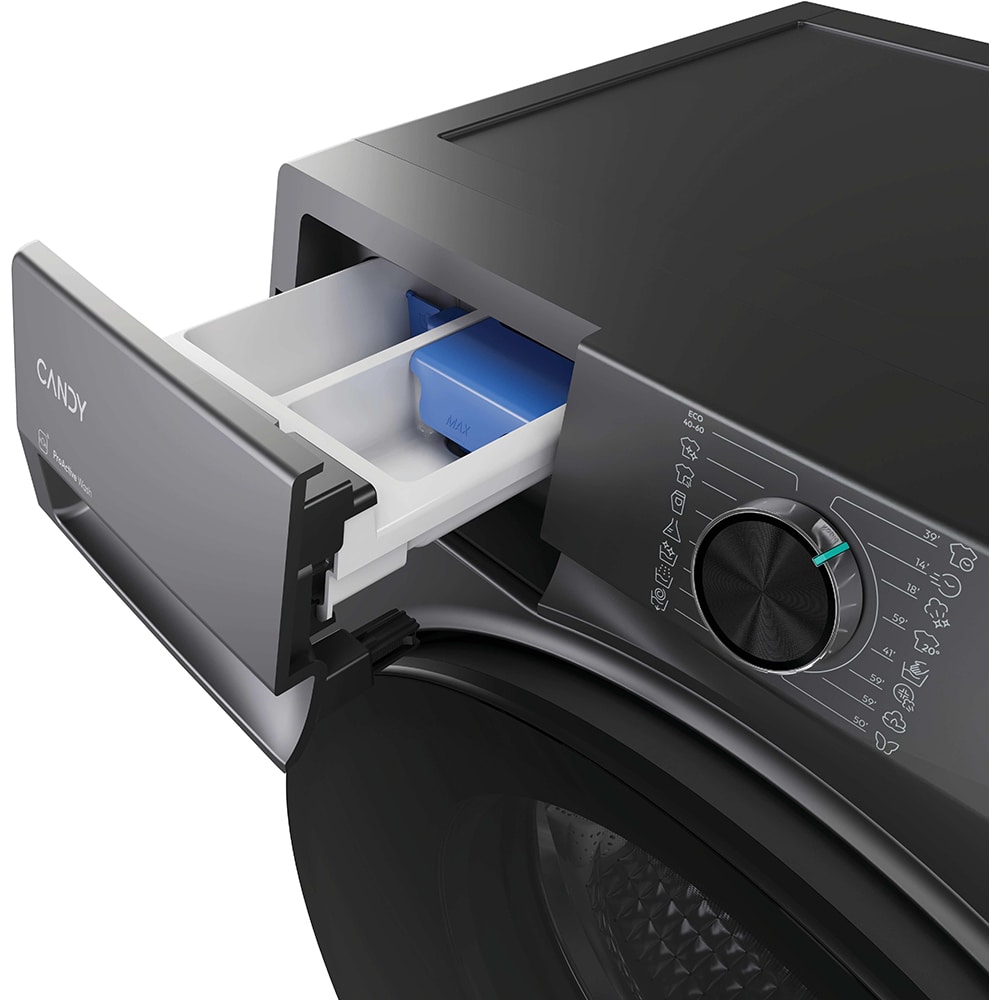 Masina de spalat rufe frontala CANDY ProWash 550 BP 49SBL8G-S, Steam, 9 kg, 1400rpm, Clasa A, Wi-Fi, antracit