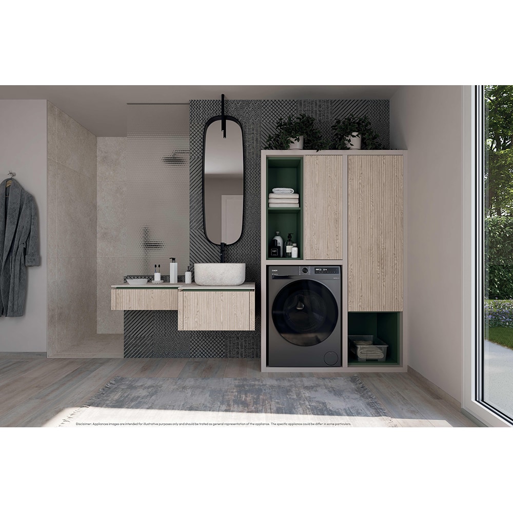 Masina de spalat rufe frontala CANDY ProWash 550 BP 49SBL8G-S, Steam, 9 kg, 1400rpm, Clasa A, Wi-Fi, antracit