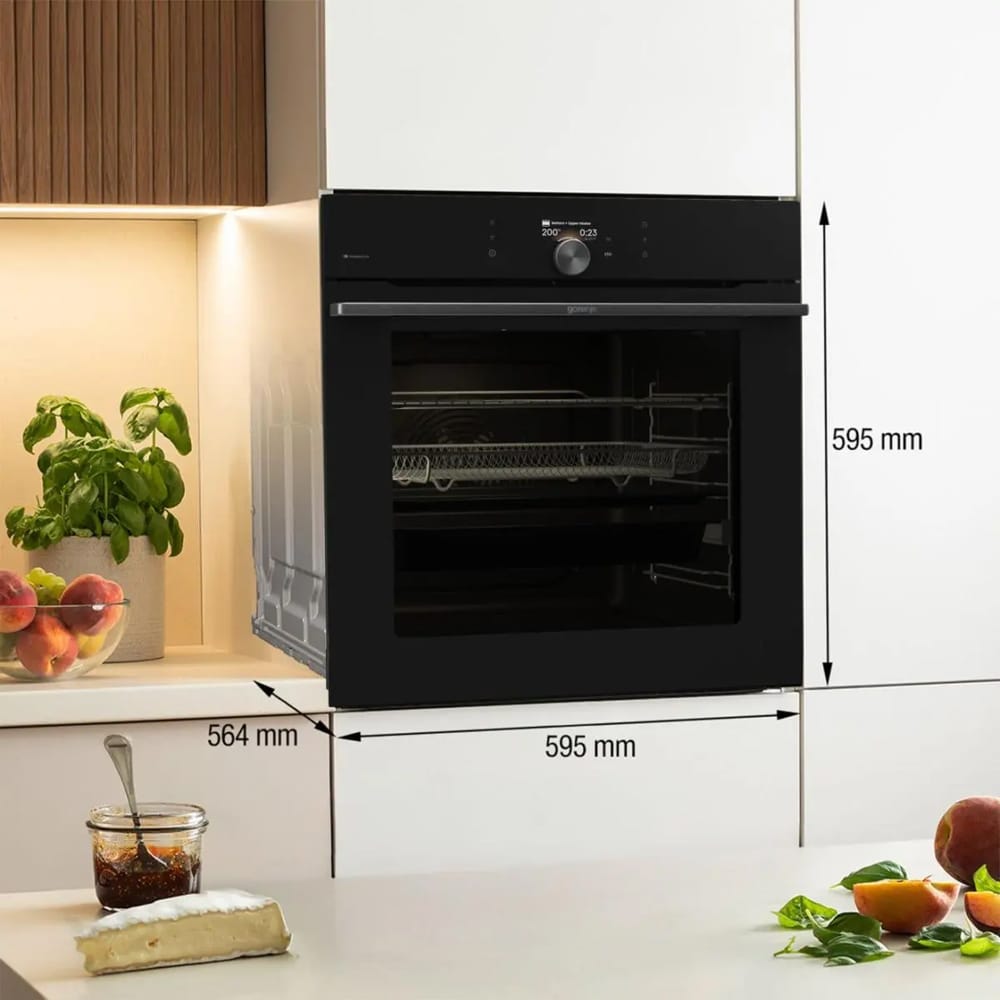 Cuptor incorporabil GORENJE BP6138B, Electric, Autocuratare pirolitica, 77 l, Clasa A+, Wi-Fi, negru