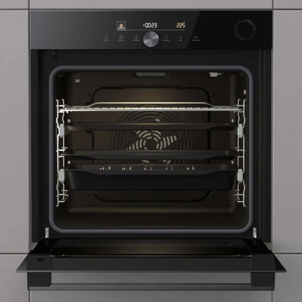 Cuptor incorporabil GORENJE BPSA6747DGWI, Electric, Autocuratare pirolitica, 77 l, Clasa A+, Wi-Fi, negru