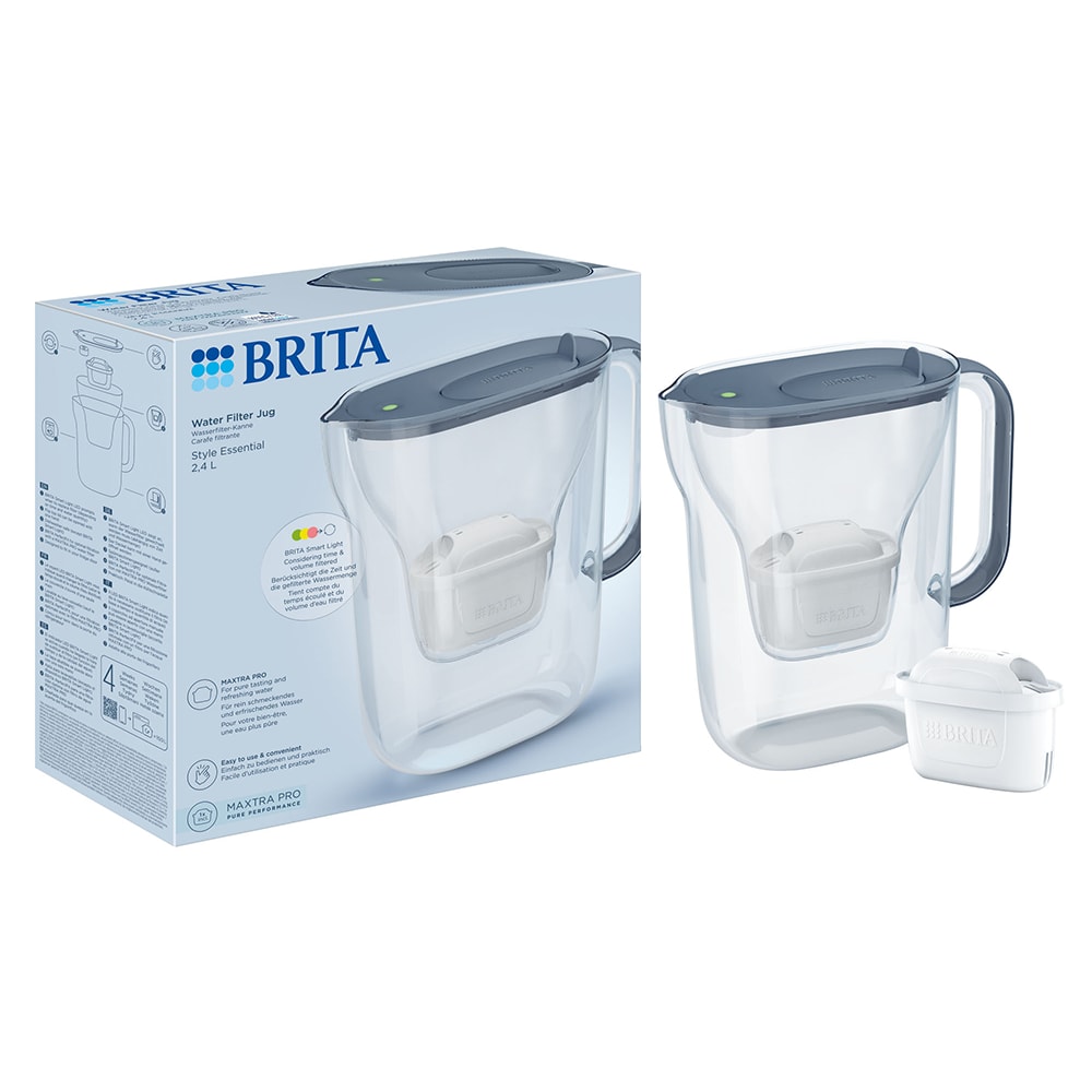 Cana filtranta BRITA Style Essential Maxtra Pro BR1057790, 2.4l, albastru-transparent